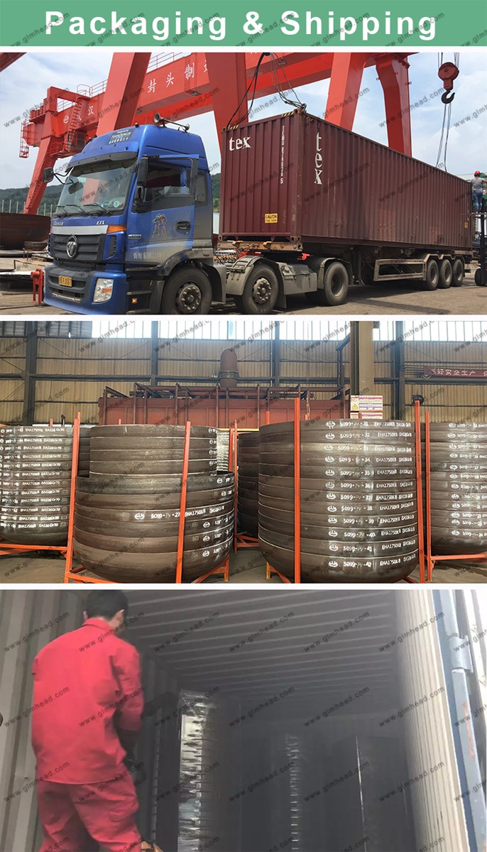Stainless steel tank dishes end cap Hemispherical Ellipsoidal conical Dished Head