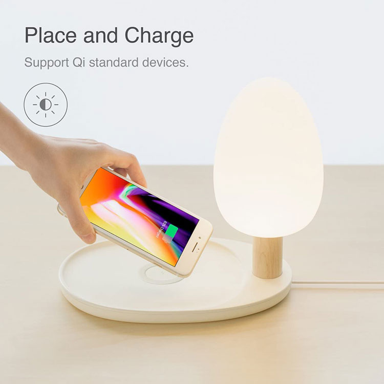 Qi Wireless Fast Charger with LED Desk Lamp