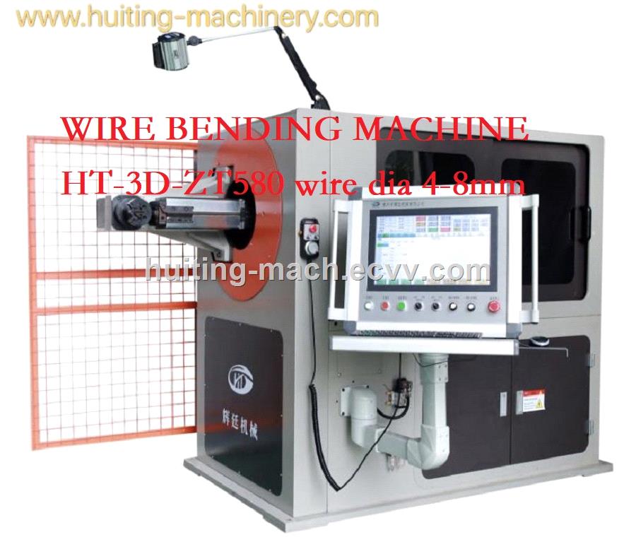 metal forming machine wire bending machine HT3DZT580 38mm wire forming machine