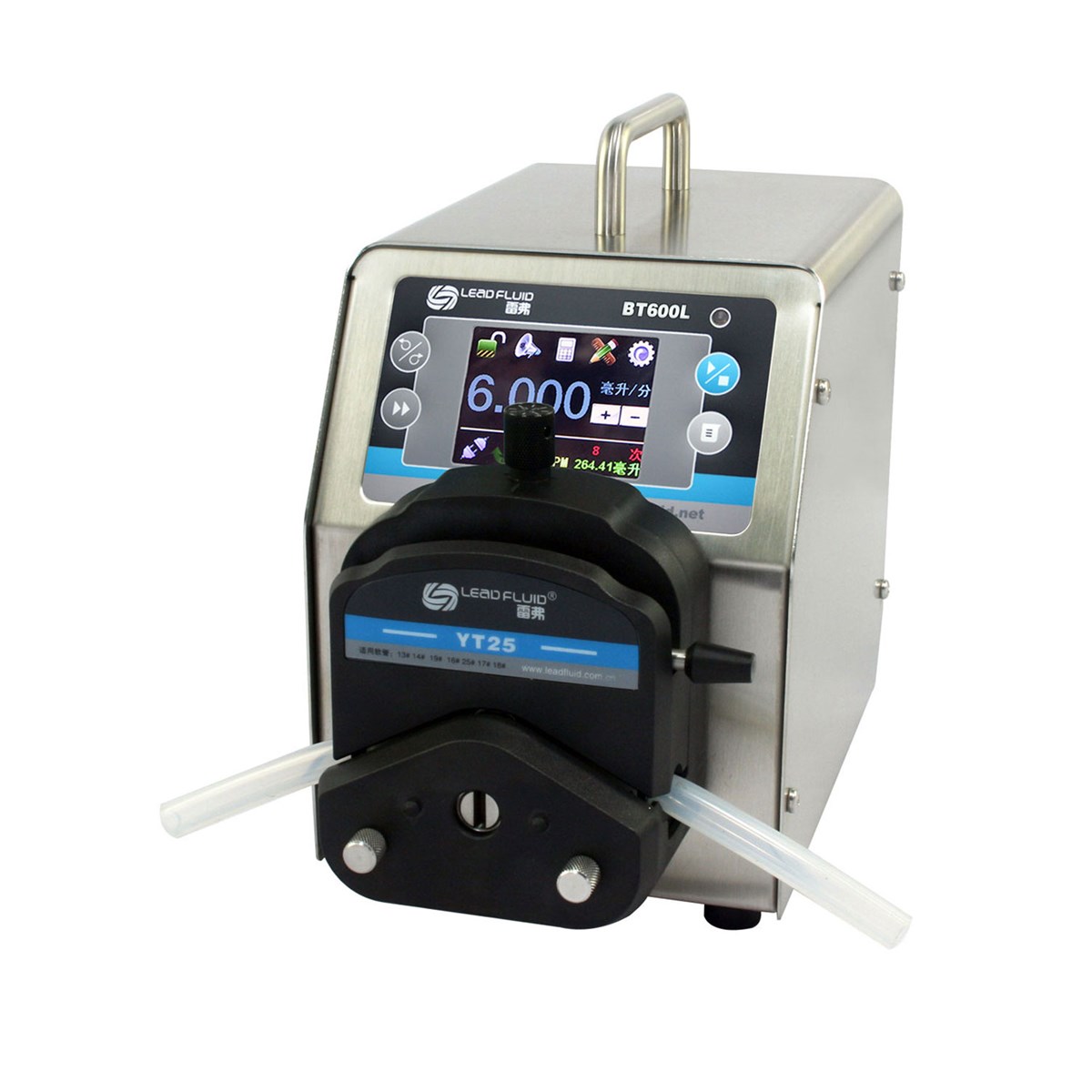 big flow rate peristaltic pump with flow rate00062900mlmin with variable pump heads and tubing with new stock