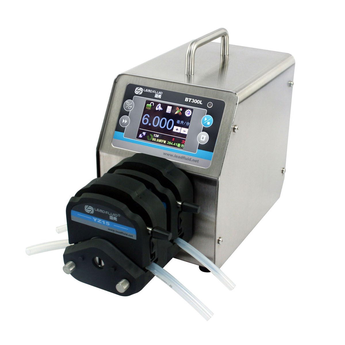peristaltic pump with flow rate00061600mlmin with variable pump heads and tubing