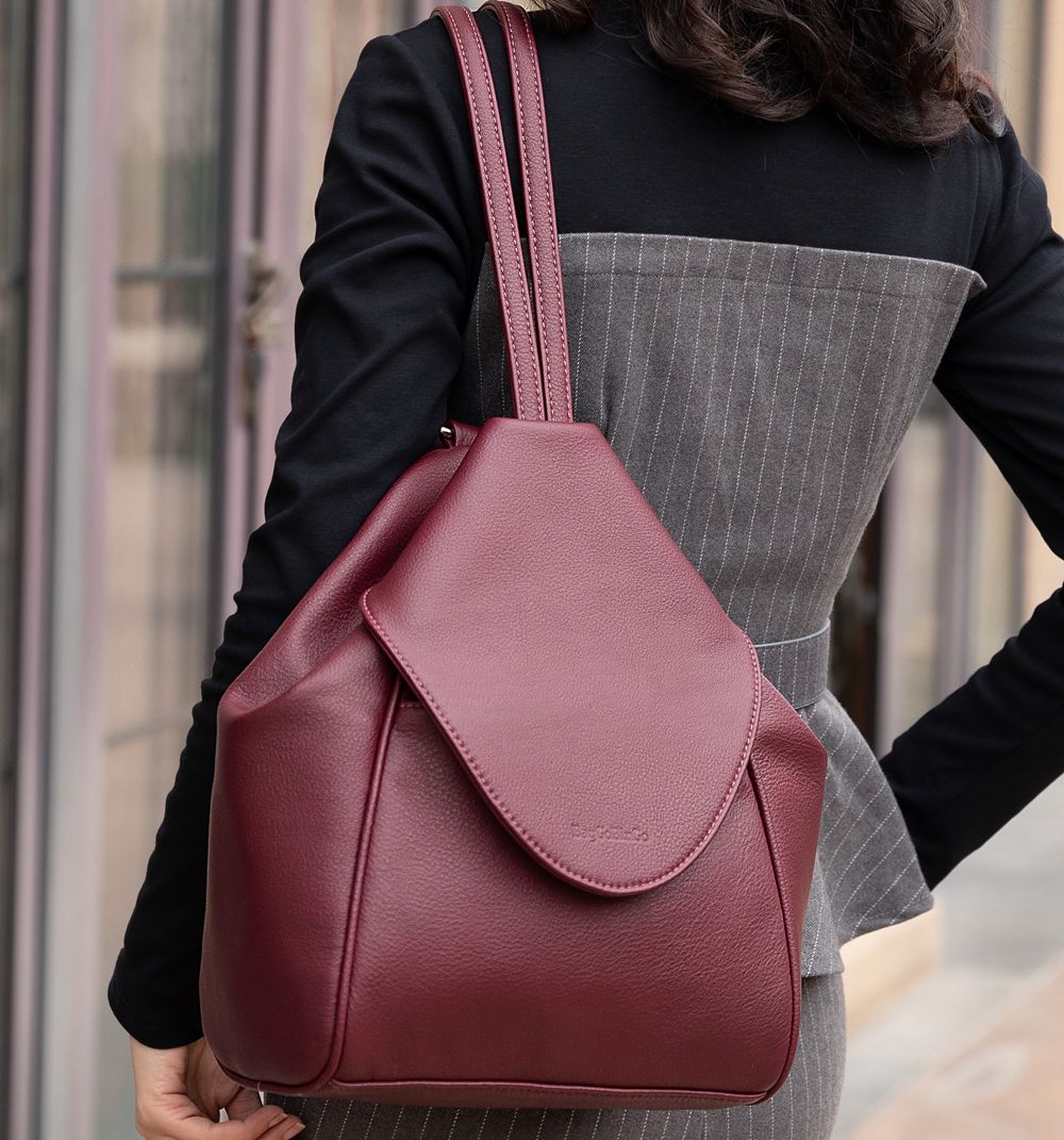 2020 new natural cowhide leather custom ladies backpack womens bags handbags