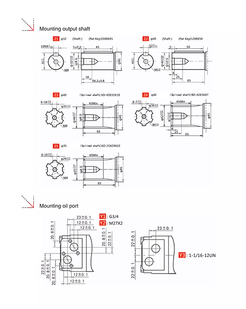 BMT series high power danfoss hydraulic motor for many occasions