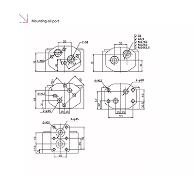 HMV series high power low speed high torque orbital hydraulic motor