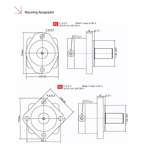 HMSJ series hydraulic rotary motor