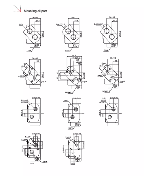 HMT series low speed high torque hydraulic motor for skid steer loader