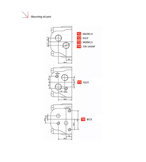 HMK series low speed high torque orbital hydraulic motor HMK series low speed high torque orbital hydraulic motor