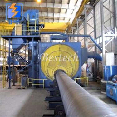 Steel Pipe External Wall Shot Blasting Machine