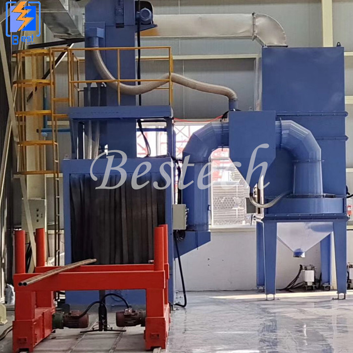 Steel Structure Roller Conveyor Shot Blasting Machine