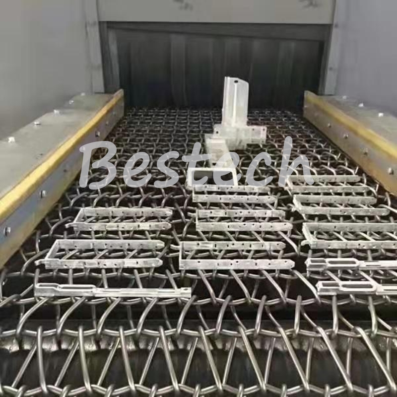 wire mesh belt shot blasting machine