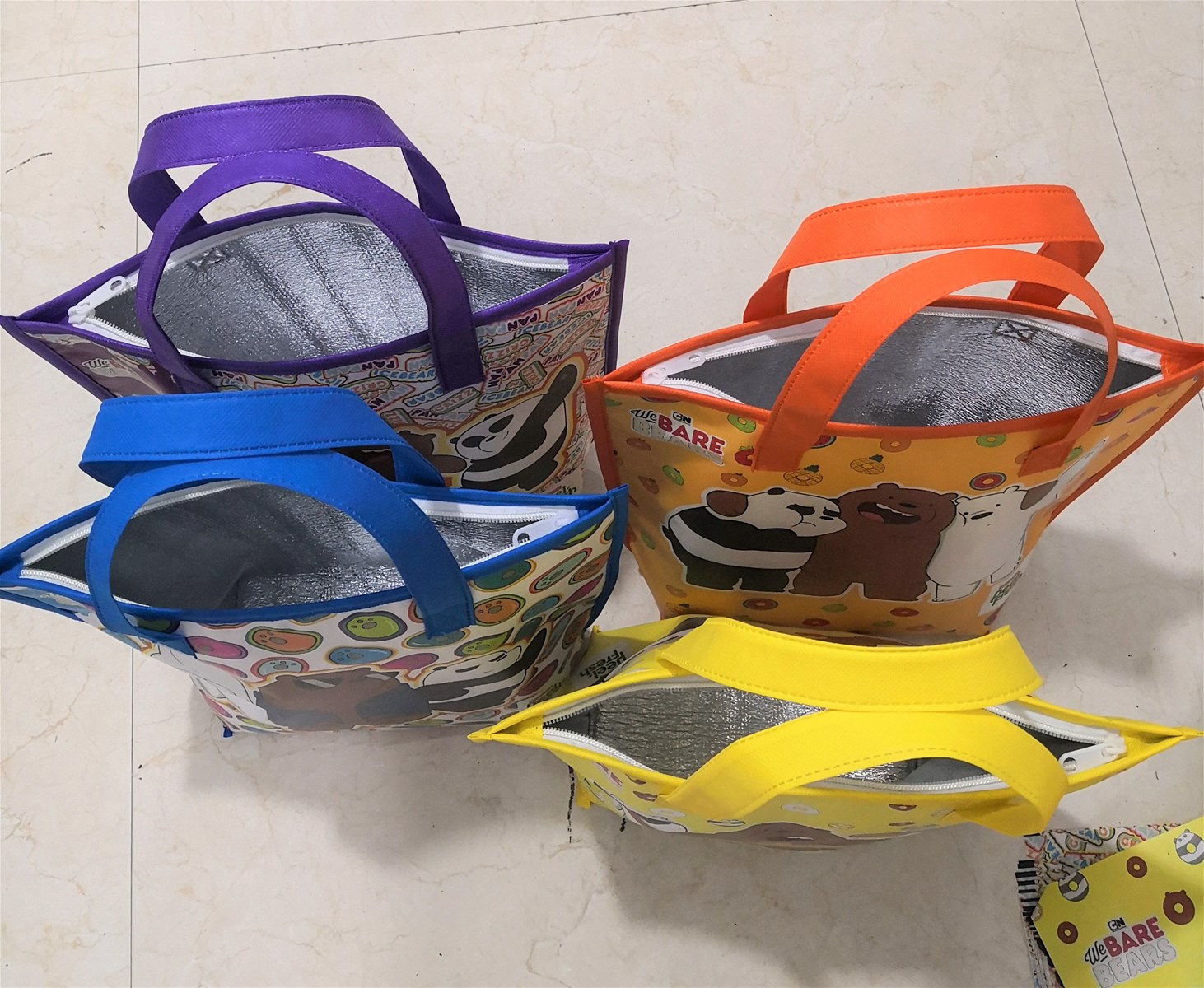 Thermal insulated food lunch cooler bag picnic cooling bag ecofriendly lamination nonwoven cooler bag water proof