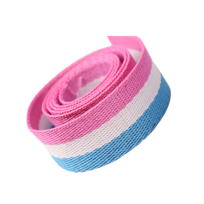 Tricolor polyester cotton ribbon garment accessories bag ribbon factory direct sales can be customized