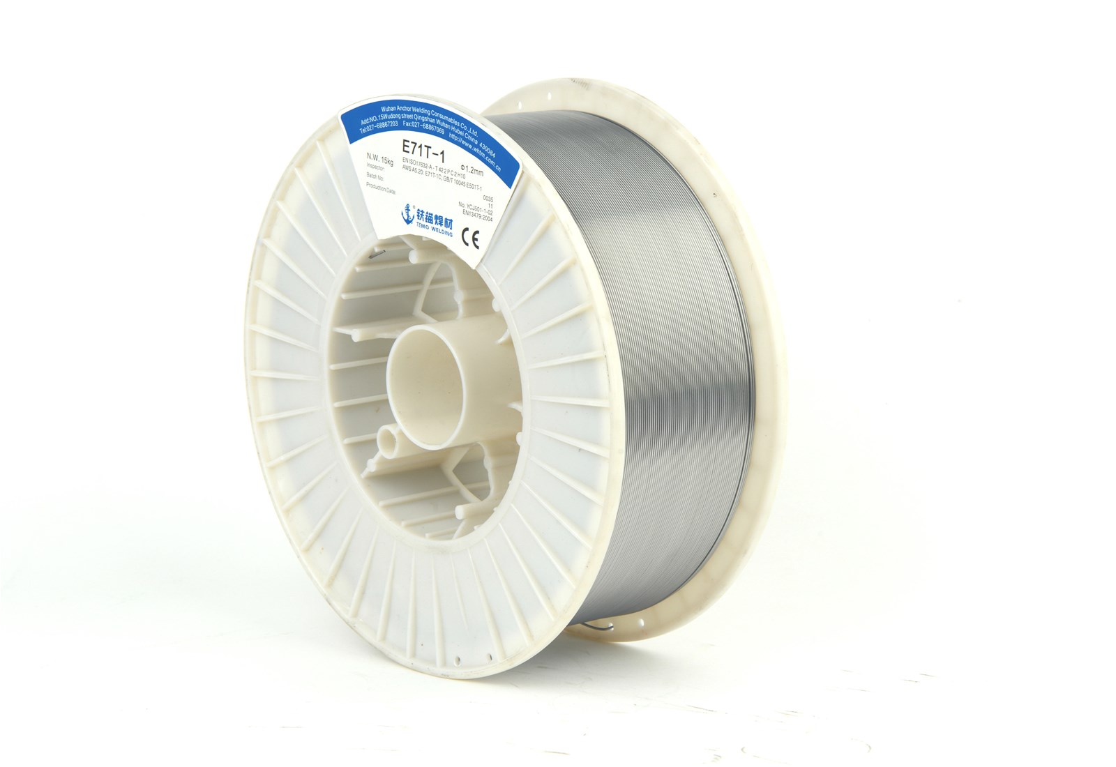 Wuhan Temo Welding High Tensile Strength Flux Cored Wires E81T1Ni1 E81T1Ni2 E91T1K2
