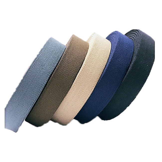 Factory direct sale 38cm striped terylene cotton ribbon garment accessories Ribbon backpack belt