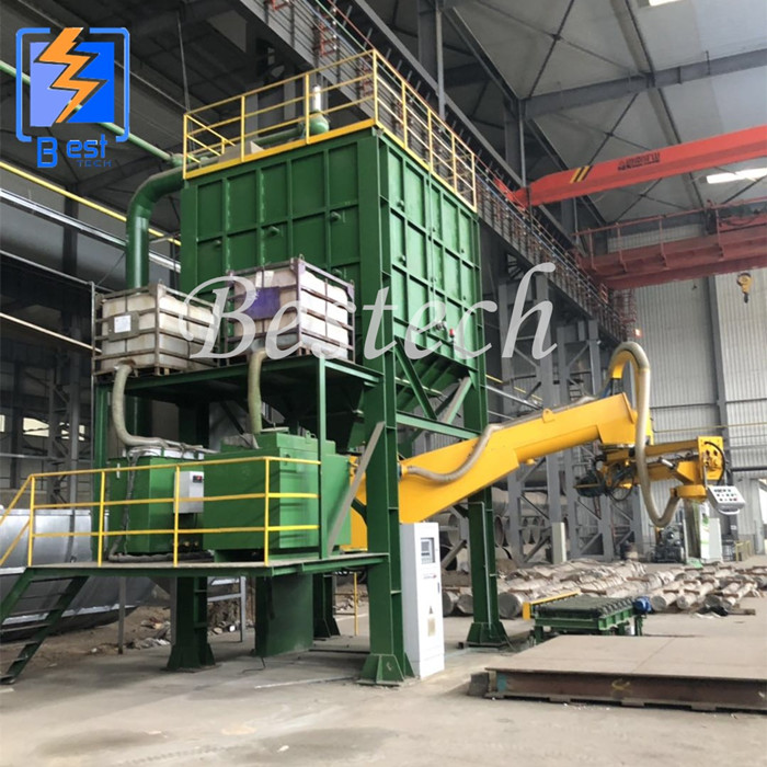 Cast steel selfhardening resin sand reclamation production line