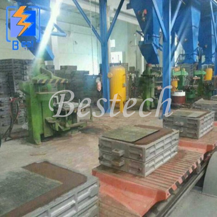 Foundry cast iron green sand mechanized molding line