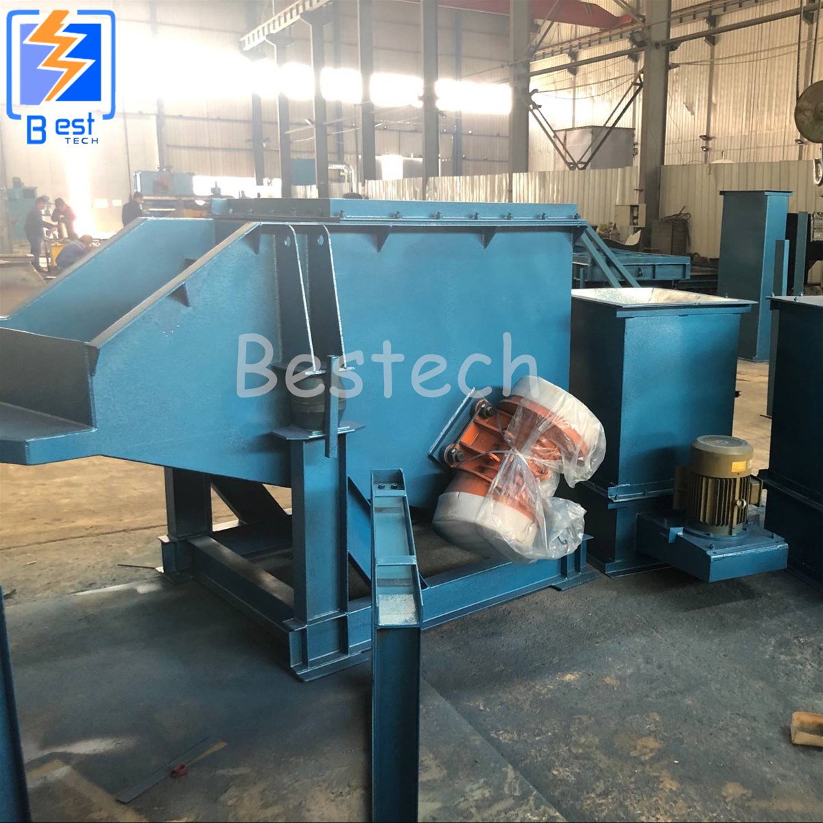 Cast steel selfhardening resin sand reclamation production line