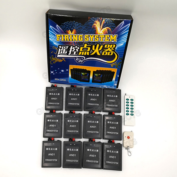 AN12 Programmable 12 cue remote control balloon fireworks igniter firing system
