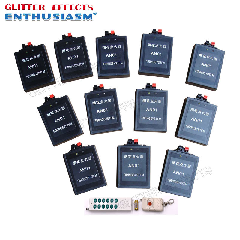 AN12 Programmable 12 cue remote control balloon fireworks igniter firing system