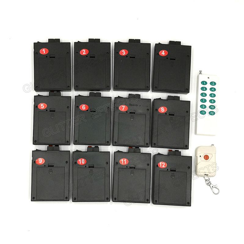 AN12 Programmable 12 cue remote control balloon fireworks igniter firing system