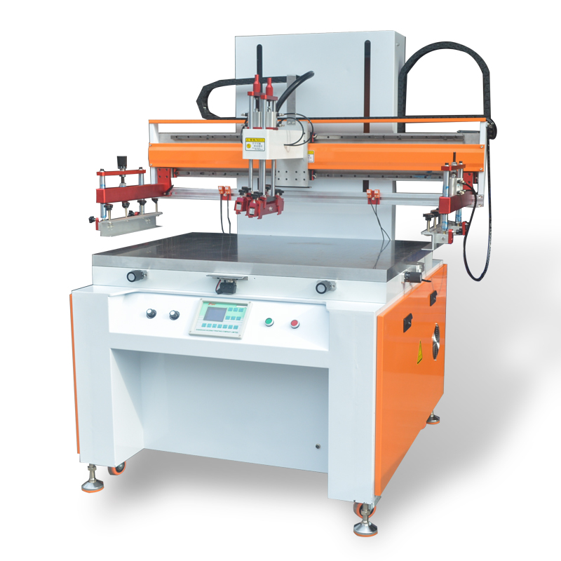 silk screen printing glass machineCW6090G SemiAutomatic flat Screen printing press for plastics