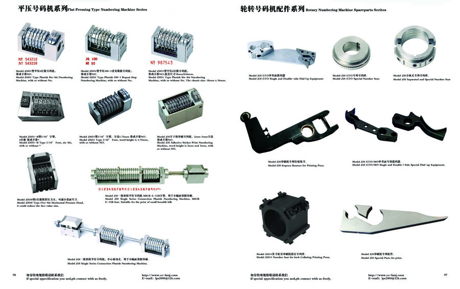 OFFSET PRINTING numbering machine
