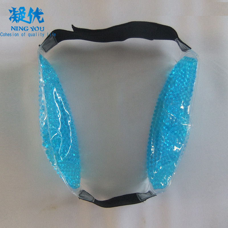 Microwavable Gel Beads Cheek Cold Hot Compress Wrap Chin Strap