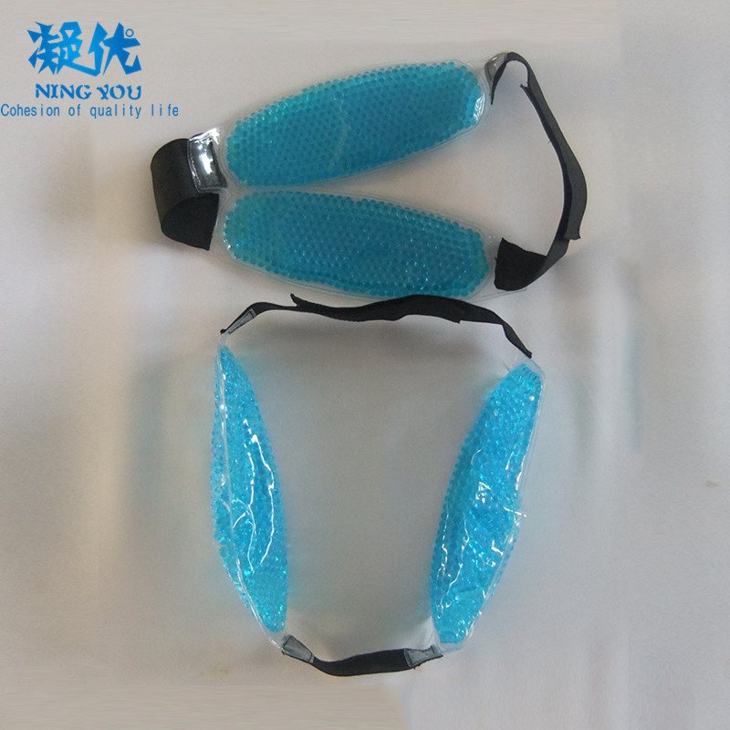 Microwavable Gel Beads Cheek Cold Hot Compress Wrap Chin Strap