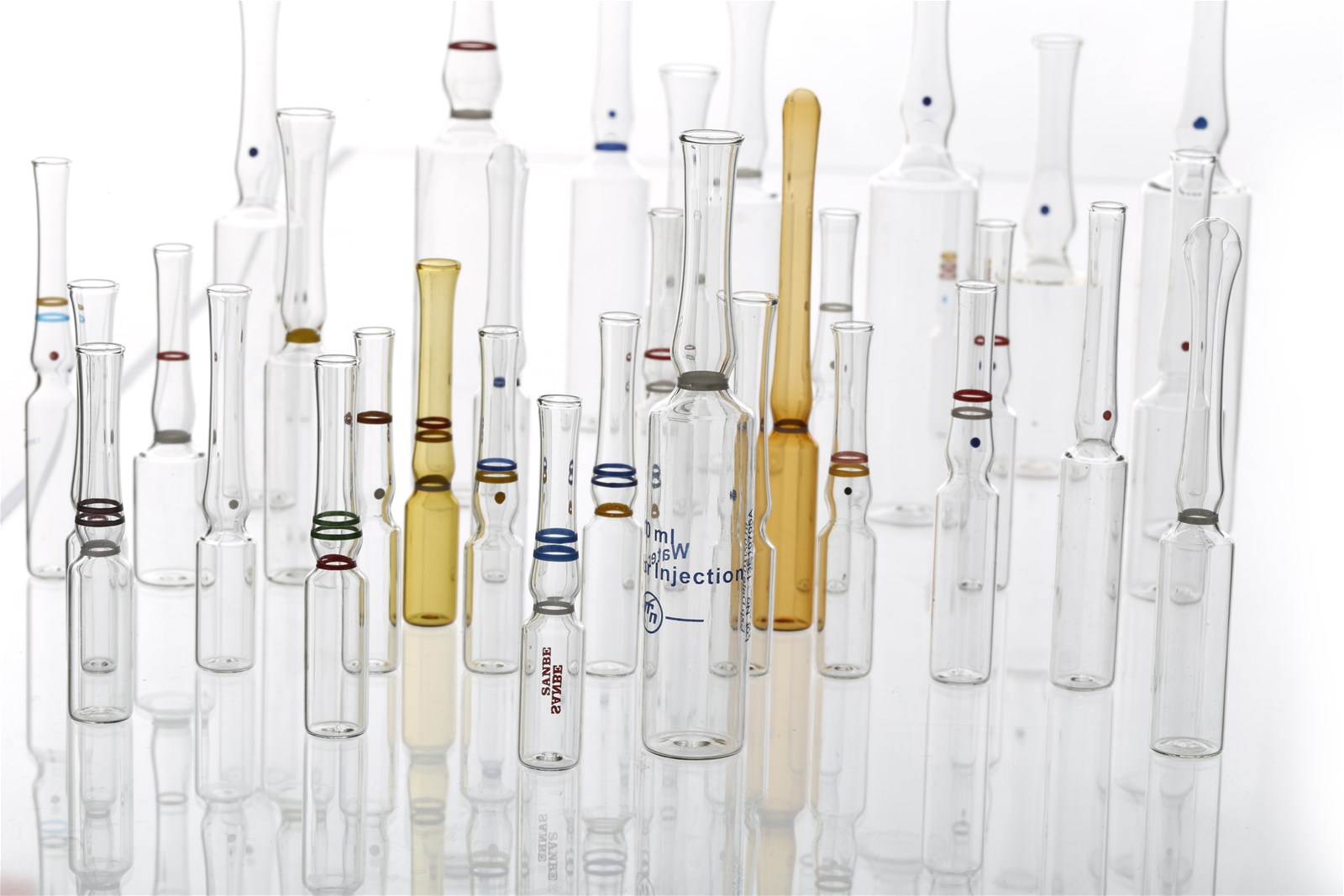 20ml clear customs printed glass ampoules