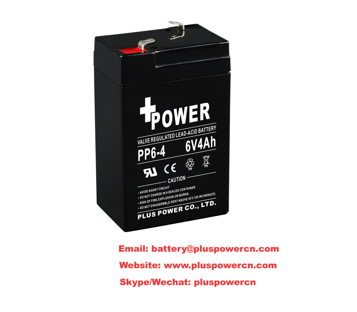 6V4AH emergency lights batteries