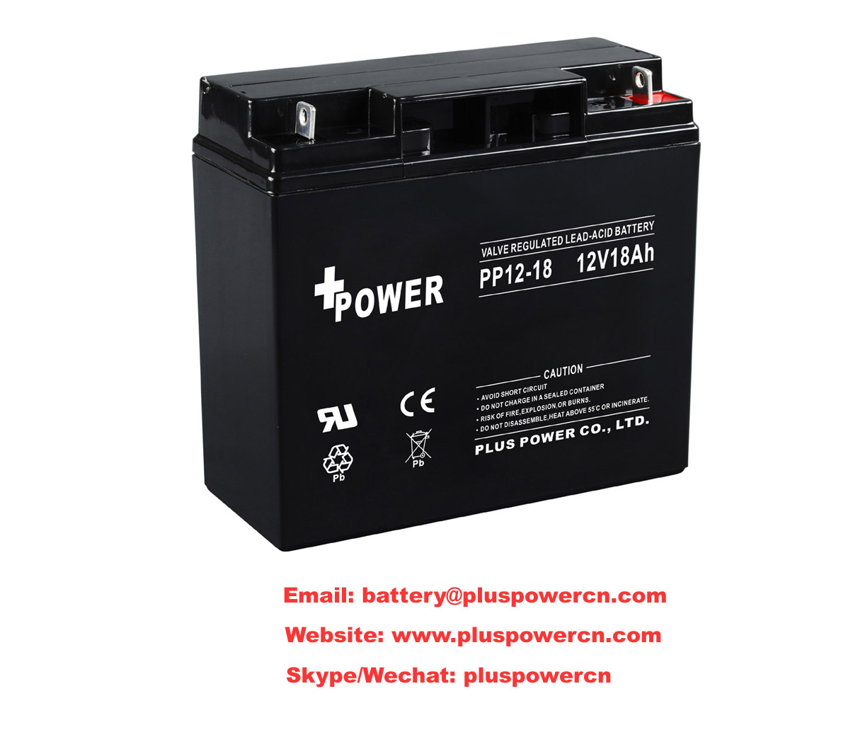 12V18AH SLA batteries with maintenance free