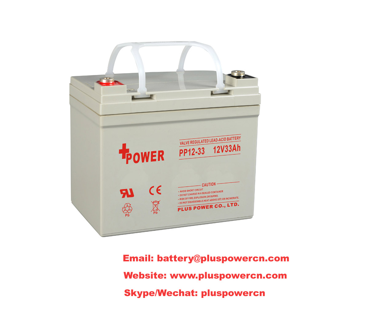 12V33Ah VRLA Rechargeable Batteries for Solar System 12V33Ah VRLA Rechargeable Batteries for Solar System