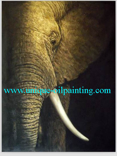 elephant oil painting oil painting