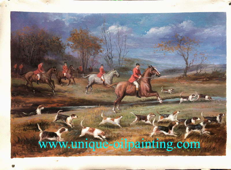 oil painting hunting oil painting oil painting reproduction