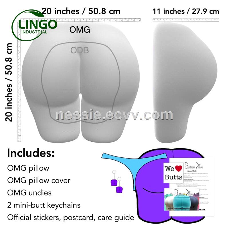 Wholesale soft ergonomic hip shaped butt pillow cushion