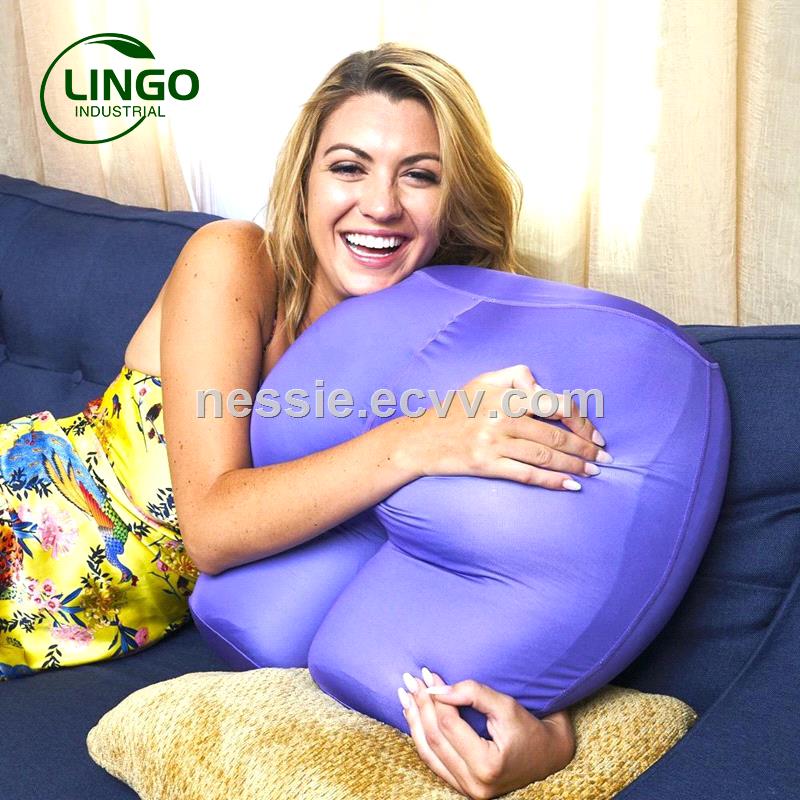 Wholesale soft ergonomic hip shaped butt pillow cushion