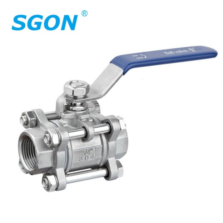 3PC Threaded Manual Ball Valve