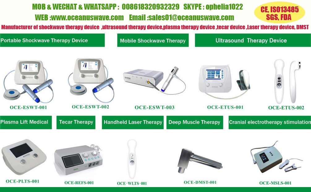 ESWT Physiotherapy shockwave equipment electromagnetic medical painrelief ed therapy shockwave