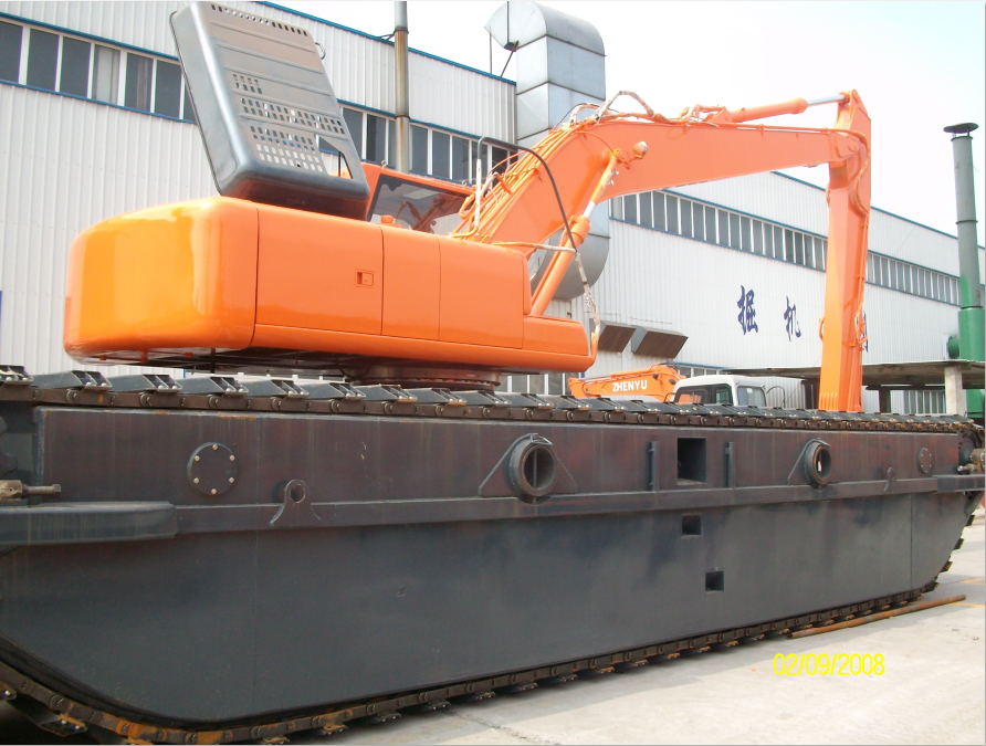 Amphibious excavators of ZY 210 SD swamp buggy
