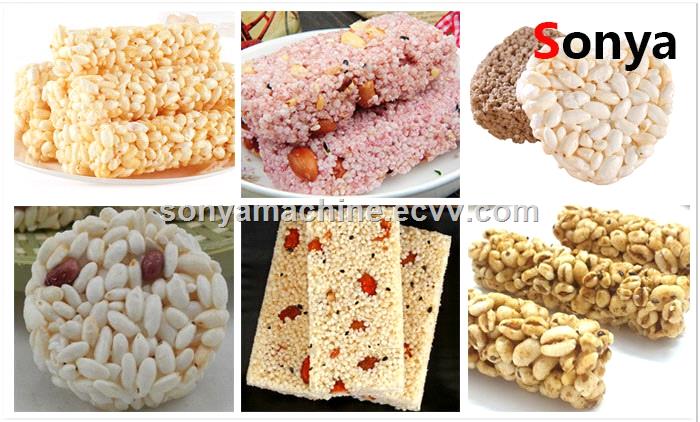 cereal bar forming machinecereal bar cutting machinerice grain pattern machine
