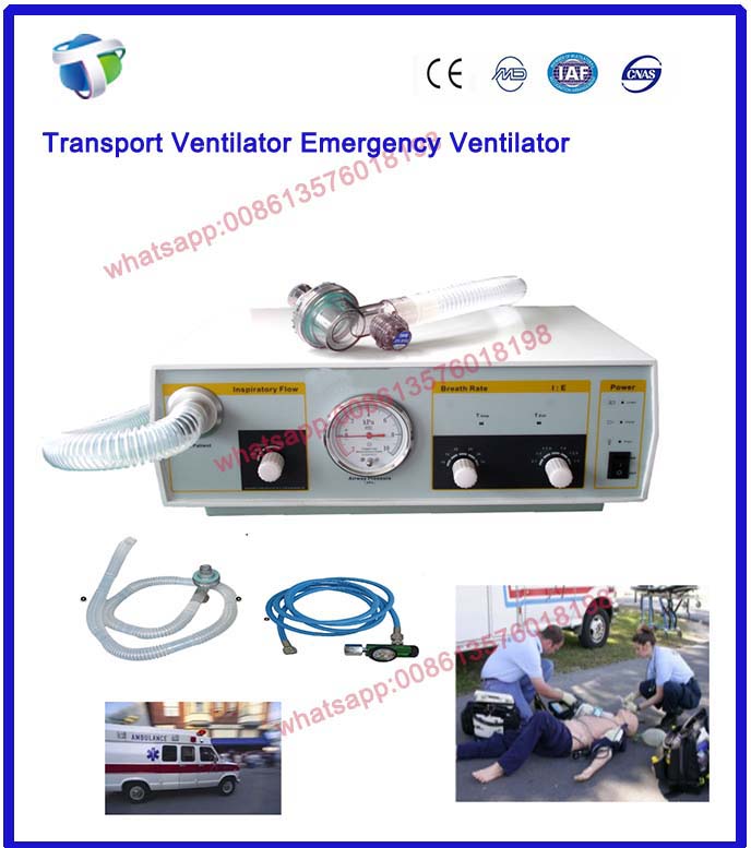 Lowest Price Emergency and Transport Ventilator for FirstAid and Ambulances