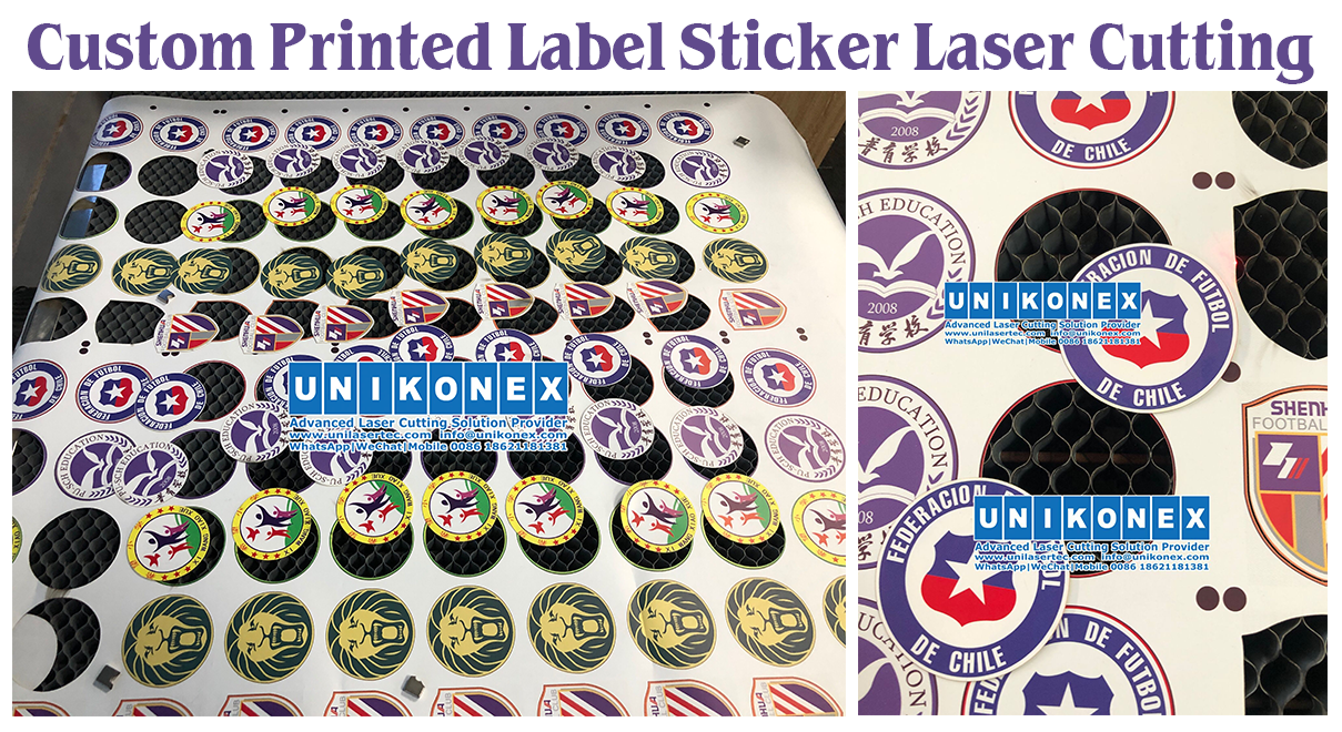 Custom Printed Label Sticker by Laser Cutting