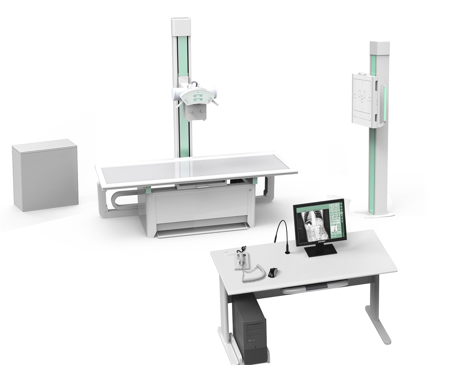 PLD7300D X ray DR unit price with radiography table medical xray machine