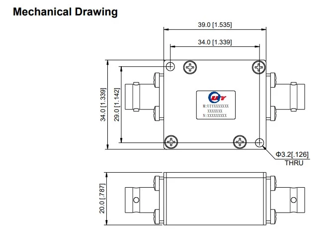 UIY High Pass Filter Frequency With 118160MHz BNC Connector