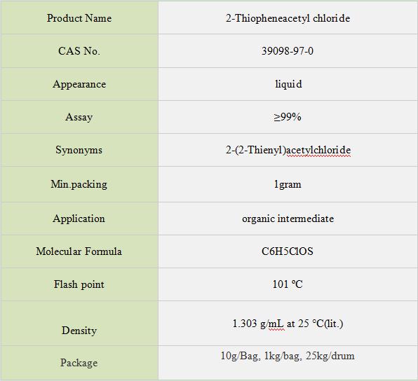 High Quality Factory Price 2Thiopheneacetyl chloride CAS39098970