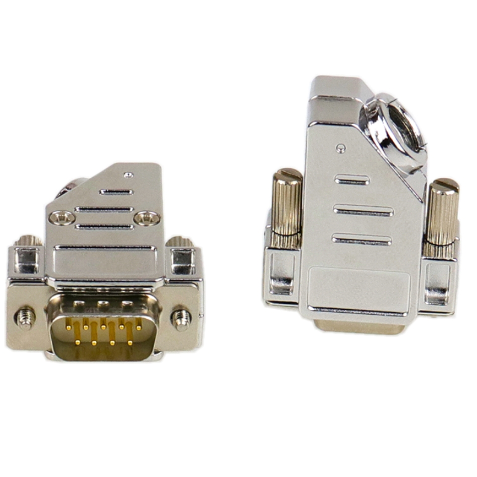 DSub 9pin male connector db9 Cover Hood welding cable connector accessories