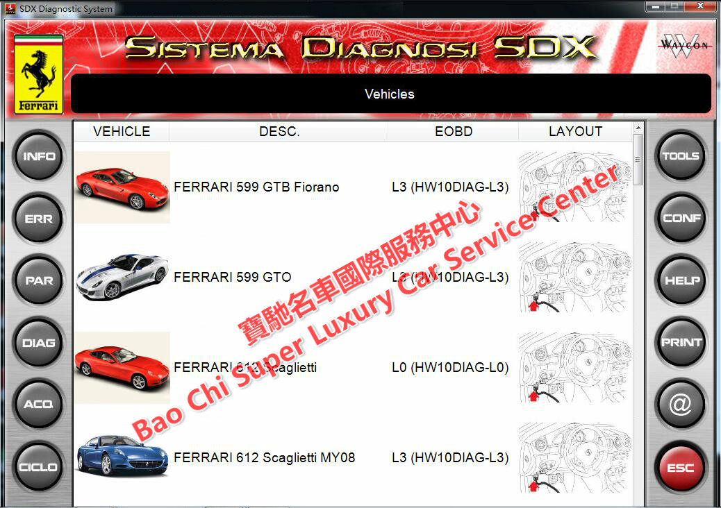Ferrari Maserati SD2 SD3 SDX DEIS Diagnostic Tester Ferrari Maserati SD2 SD3 SDX DEIS Diagnostic Tester