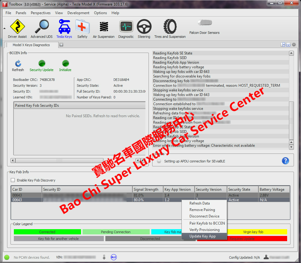 Tesla Toolbox Diagnostic Tester