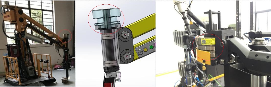 BTC pneumatic tooth clutch as a brake in robot arm