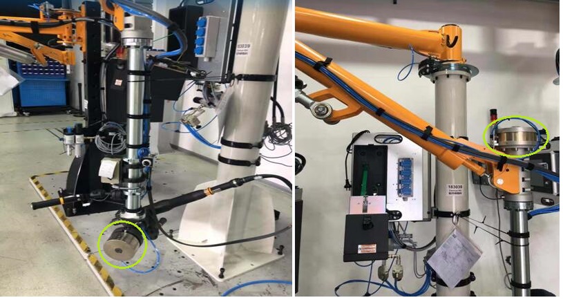 BTC pneumatic brake used in mechanical hand for locking